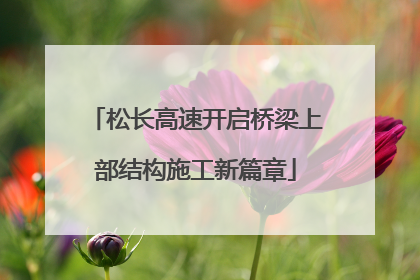 松长高速开启桥梁上部结构施工新篇章