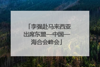 李强赴马来西亚出席东盟—中国—海合会峰会