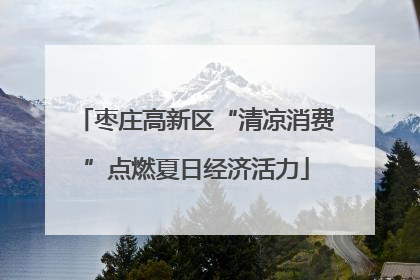枣庄高新区“清凉消费”点燃夏日经济活力