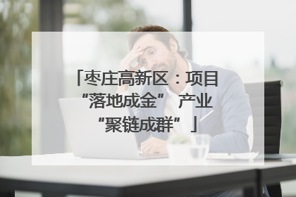 枣庄高新区：项目“落地成金” 产业“聚链成群”