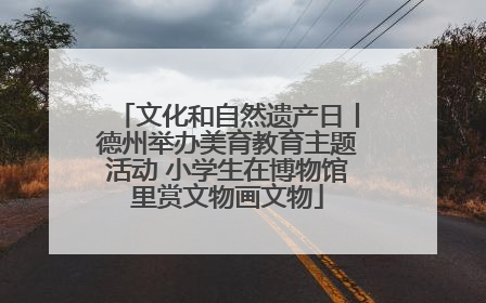 文化和自然遗产日丨德州举办美育教育主题活动 小学生在博物馆里赏文物画文物