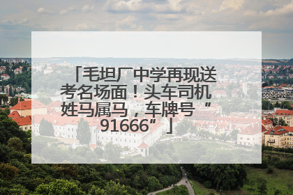 毛坦厂中学再现送考名场面！头车司机姓马属马，车牌号“91666”