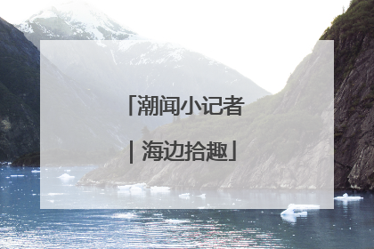 潮闻小记者｜海边拾趣