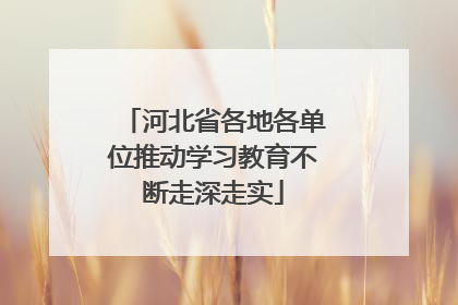 河北省各地各单位推动学习教育不断走深走实