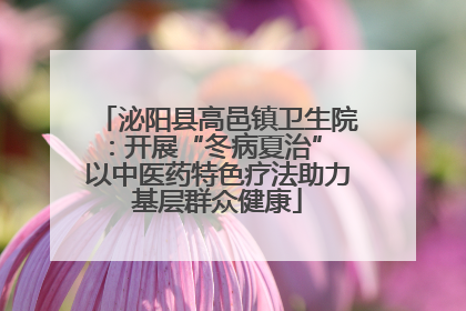 泌阳县高邑镇卫生院：开展“冬病夏治” 以中医药特色疗法助力基层群众健康