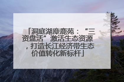 洞庭湖麋鹿苑：“三资盘活”激活生态资源，打造长江经济带生态价值转化新标杆