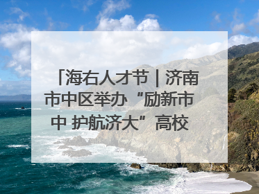海右人才节｜济南市中区举办“励新市中 护航济大”高校行专场活动暨“青年人才 乐享市中”品牌推介会