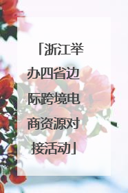 浙江举办四省边际跨境电商资源对接活动
