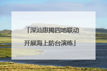 深汕惠揭四地联动开展海上防台演练