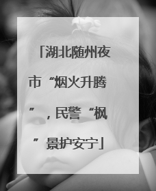 湖北随州夜市“烟火升腾”，民警“枫”景护安宁