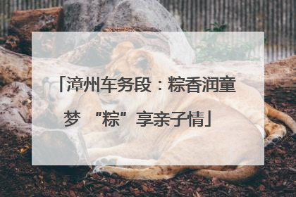 漳州车务段：粽香润童梦 “粽”享亲子情