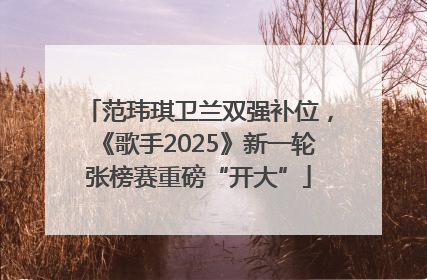 范玮琪卫兰双强补位，《歌手2025》新一轮张榜赛重磅“开大”