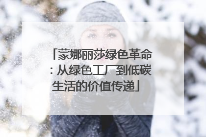 蒙娜丽莎绿色革命：从绿色工厂到低碳生活的价值传递