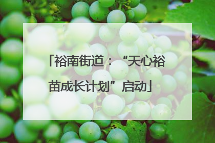 裕南街道：“天心裕苗成长计划”启动
