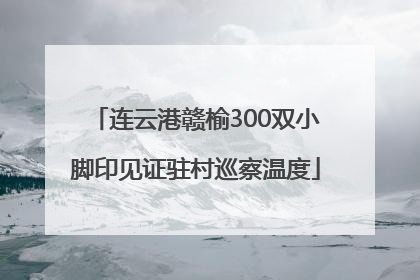 连云港赣榆300双小脚印见证驻村巡察温度