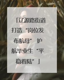 辽源路街道打造“岗位发布航母” 护航毕业生“平稳着陆”