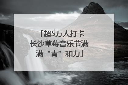 超5万人打卡 长沙草莓音乐节满满“青”和力