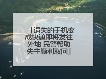 遗失的手机变成快递即将发往外地 民警帮助失主顺利取回