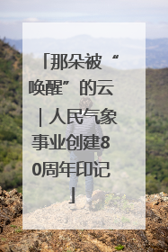 那朵被“唤醒”的云｜人民气象事业创建80周年印记