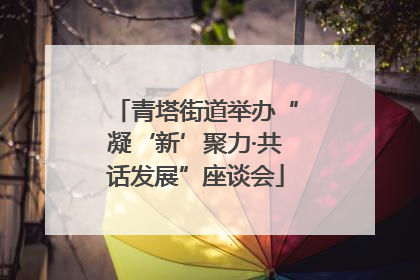 青塔街道举办“凝‘新’聚力·共话发展”座谈会
