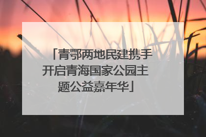 青鄂两地民建携手开启青海国家公园主题公益嘉年华