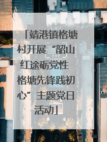 靖港镇格塘村开展“韶山红途砺党性 格塘先锋践初心”主题党日活动