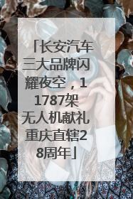 长安汽车三大品牌闪耀夜空，11787架无人机献礼重庆直辖28周年