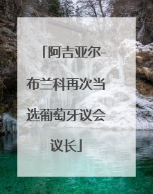 阿吉亚尔-布兰科再次当选葡萄牙议会议长
