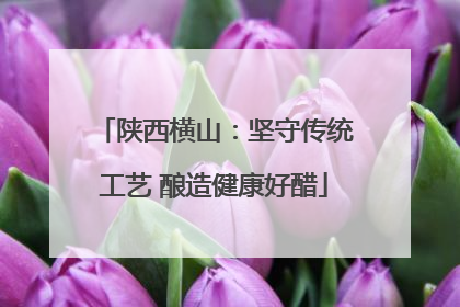 陕西横山：坚守传统工艺 酿造健康好醋
