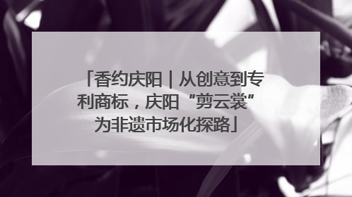 香约庆阳｜从创意到专利商标，庆阳“剪云裳”为非遗市场化探路
