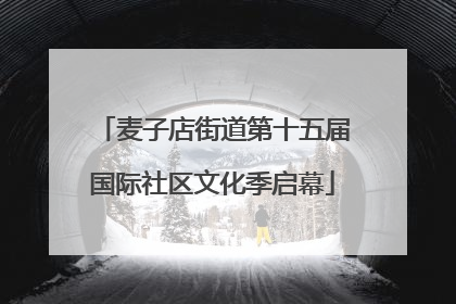 麦子店街道第十五届国际社区文化季启幕
