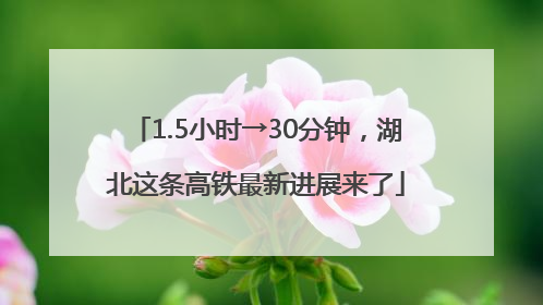 1.5小时→30分钟，湖北这条高铁最新进展来了