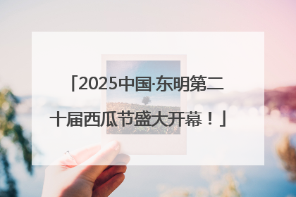 2025中国·东明第二十届西瓜节盛大开幕！