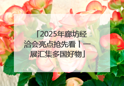 2025年廊坊经洽会亮点抢先看丨一展汇集多国好物