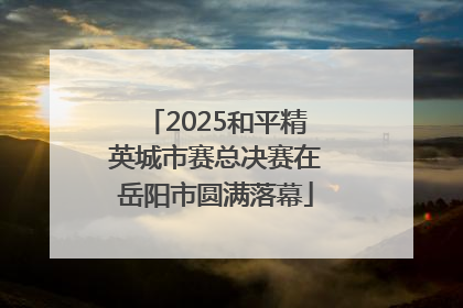2025和平精英城市赛总决赛在岳阳市圆满落幕